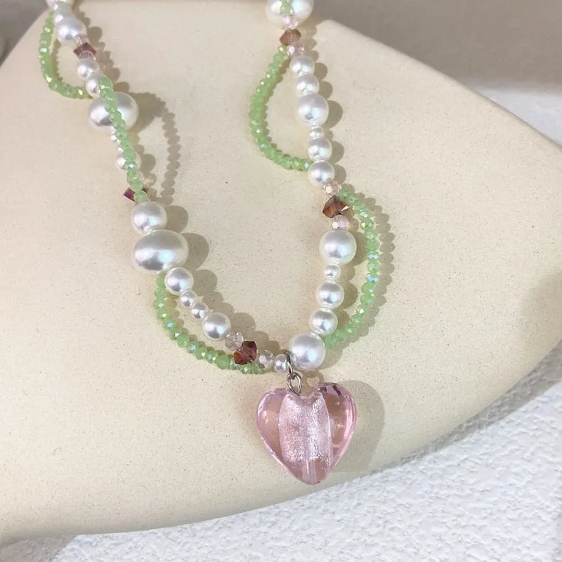 Korean Elegant Pearl Beads Twist Choker For Women