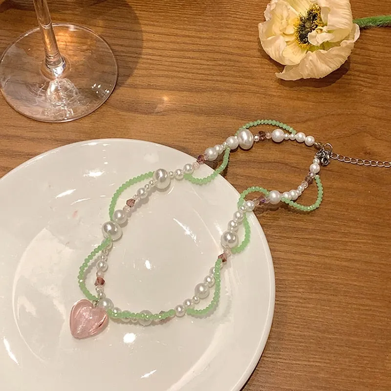 Korean Elegant Pearl Beads Twist Choker For Women