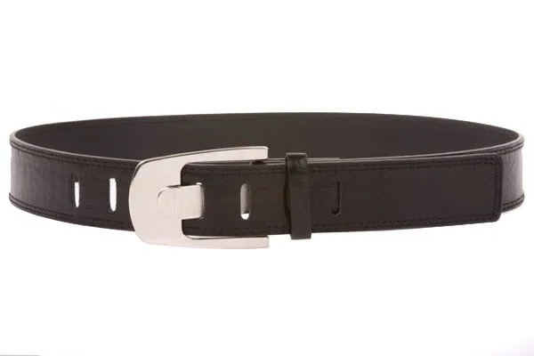 Ladies Double Row Tone-on-tone Stitching Belt