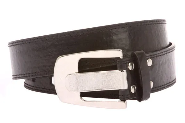 Ladies Double Row Tone-on-tone Stitching Belt