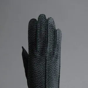 Ladies Dress Gloves from Grey Carpincho Leather