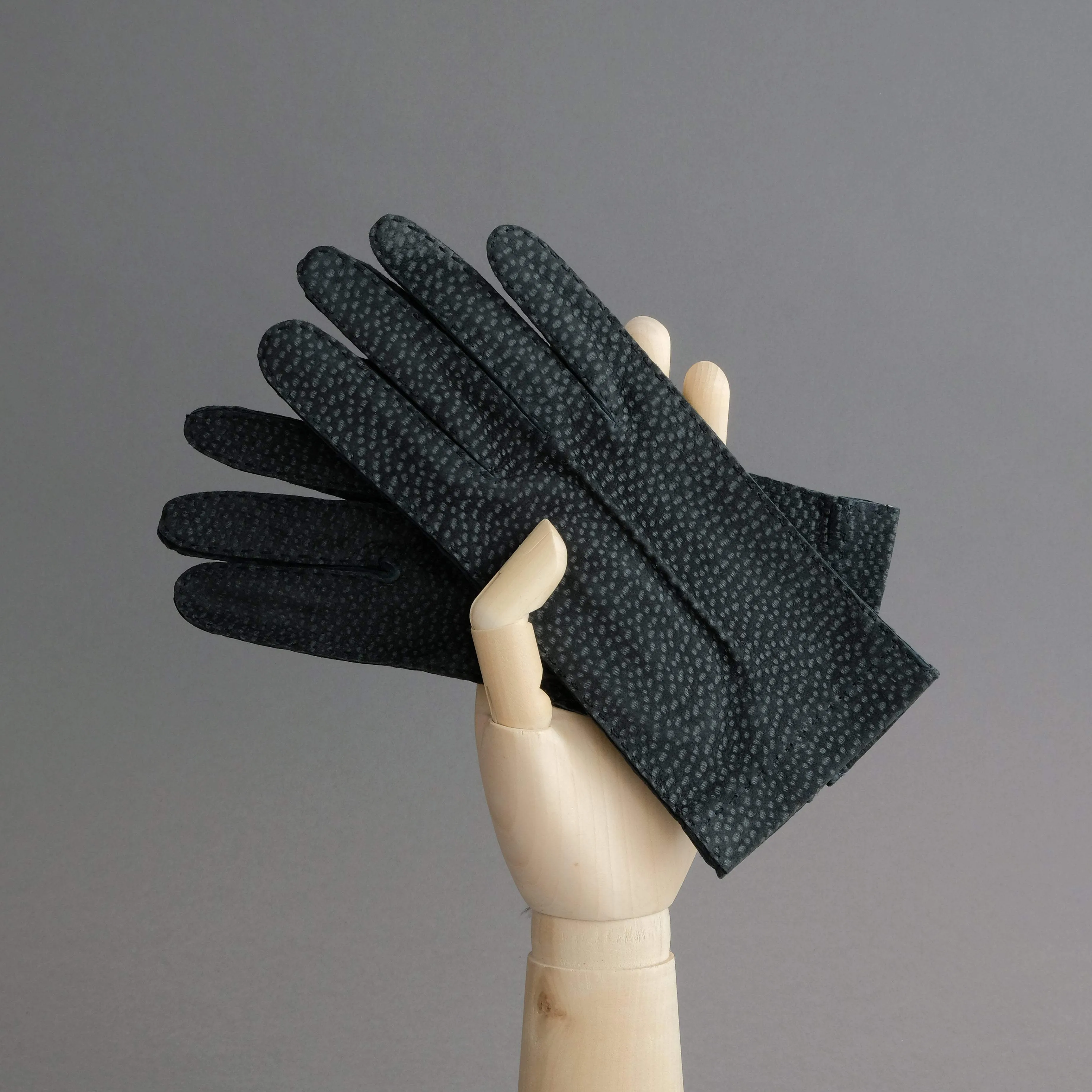 Ladies Dress Gloves from Grey Carpincho Leather