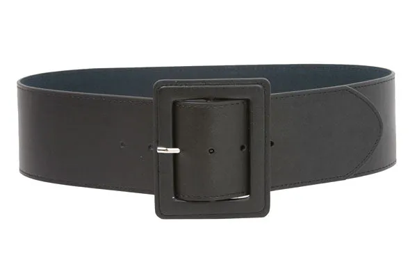 Ladies Wide High Waist Fashion Leather Belt