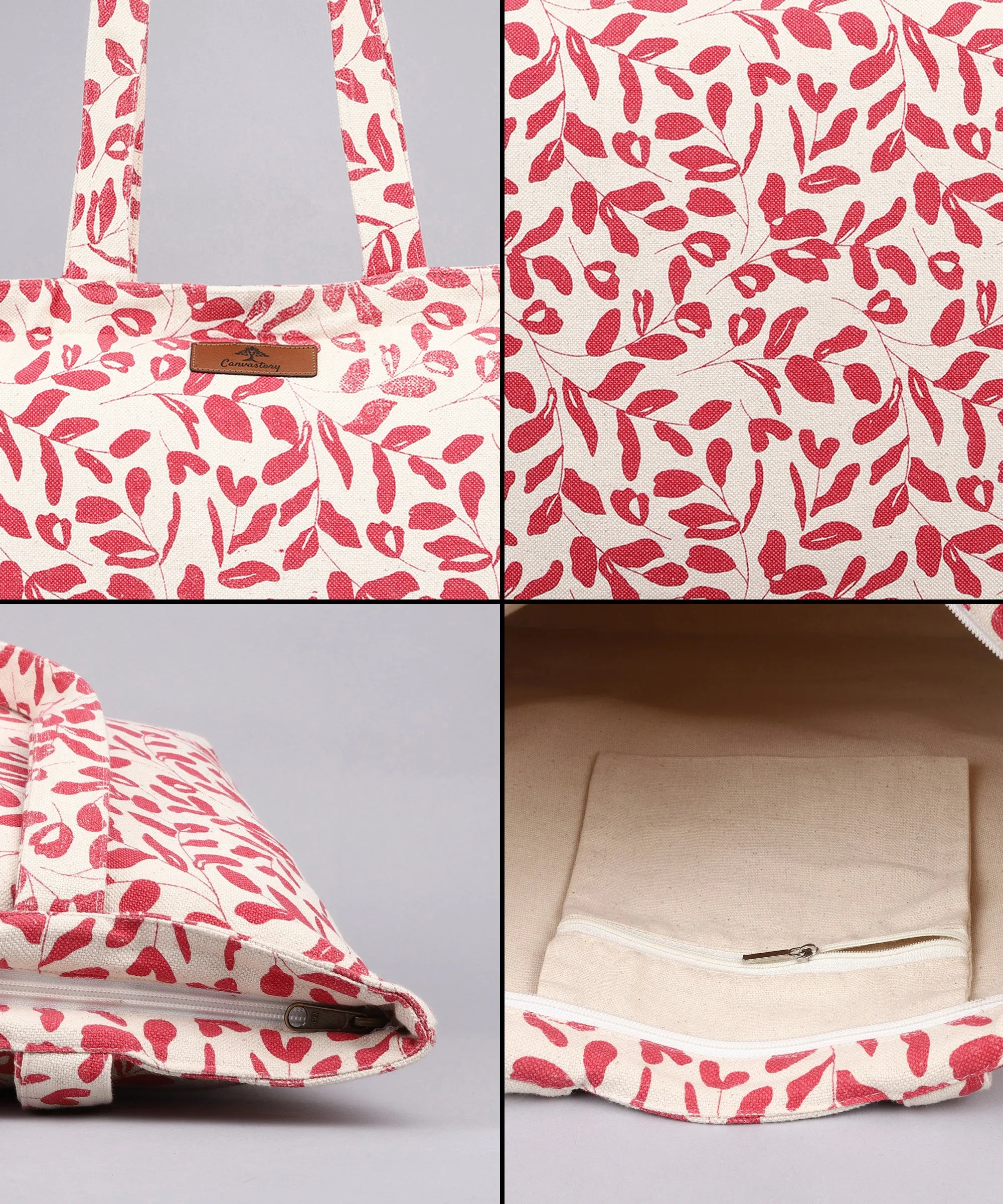 Large Zipper Tote Bags