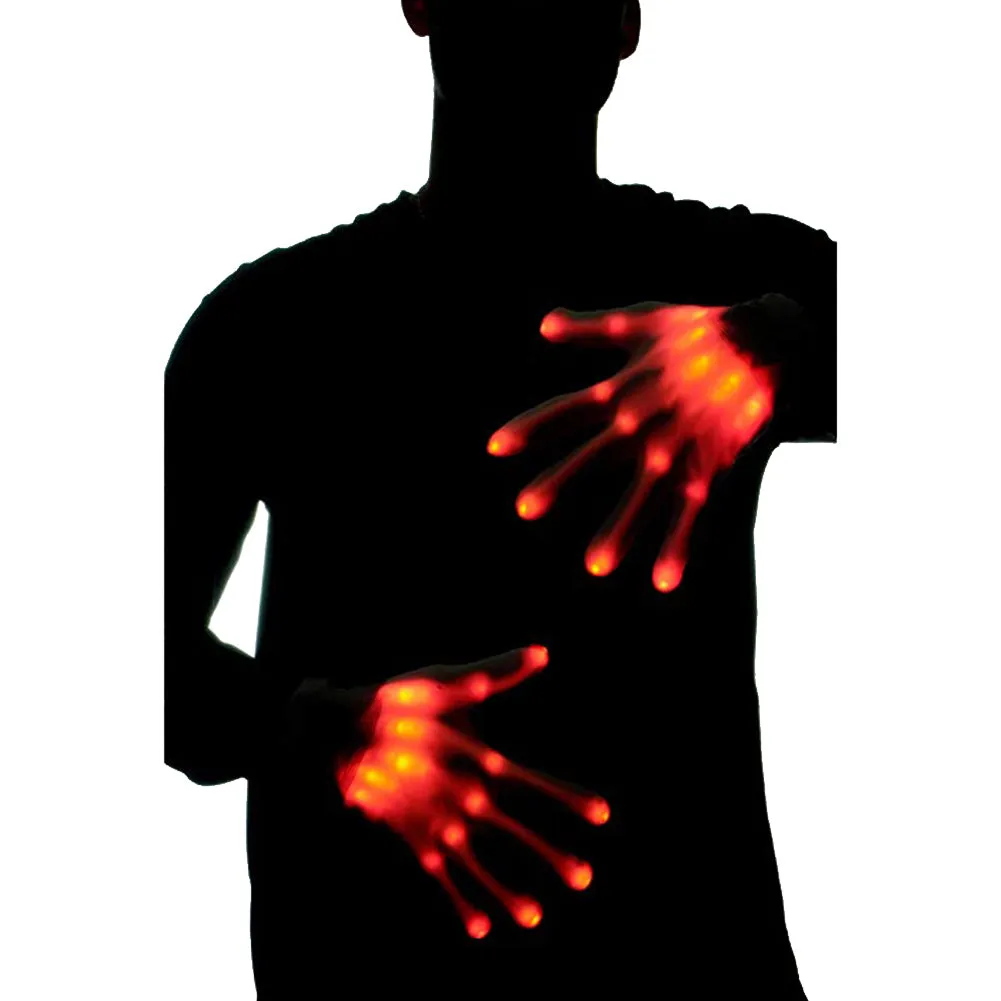 LED Skeleton Hand Gloves