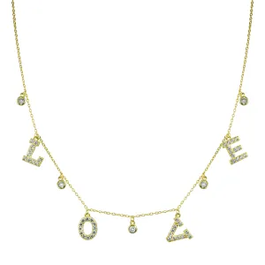 LOVE Bezel Necklace