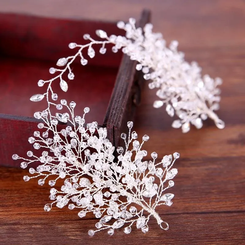 Luxurious Rhinestone Beaded  Women's Tiaras | Bridelily