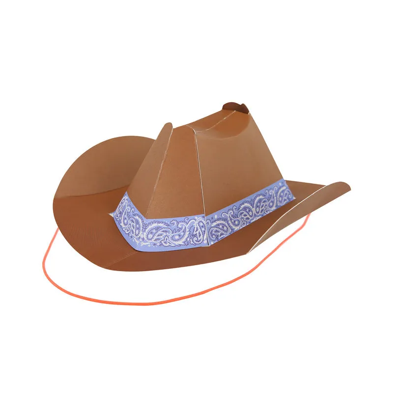 Mini Western Party Hats 8pk.