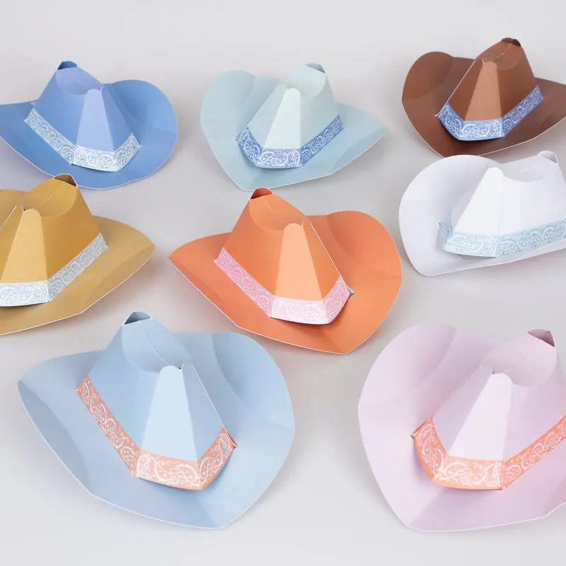 Mini Western Party Hats 8pk.