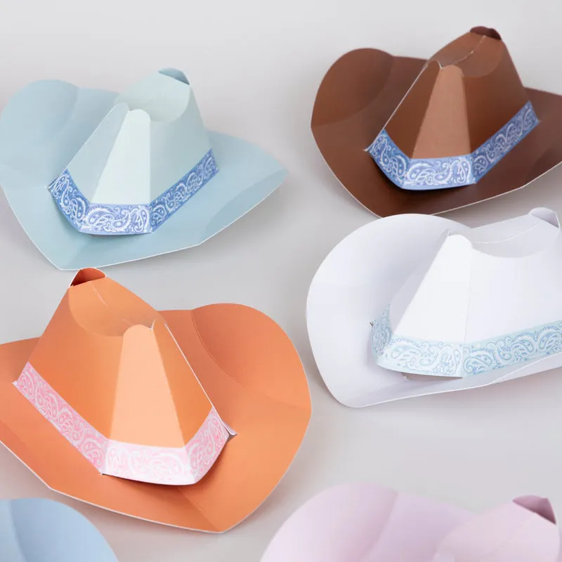 Mini Western Party Hats 8pk.