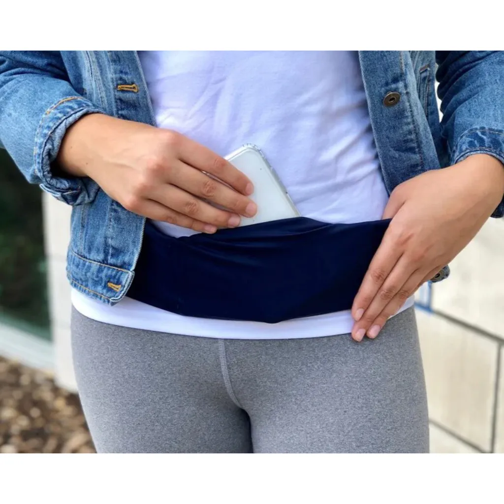 Navy Pocketed Belt