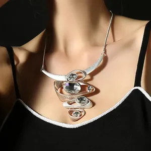 New In Geometric Vintage Necklace Chains On the Neck Pendants for Women's