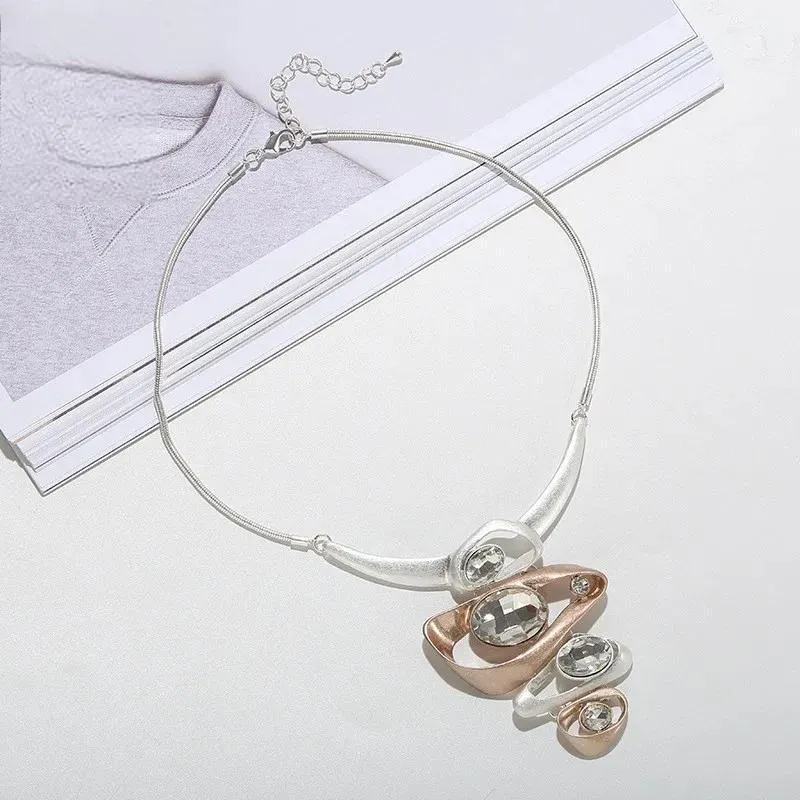 New In Geometric Vintage Necklace Chains On the Neck Pendants for Women's