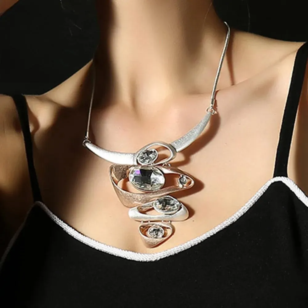 New In Geometric Vintage Necklace Chains On the Neck Pendants for Women's