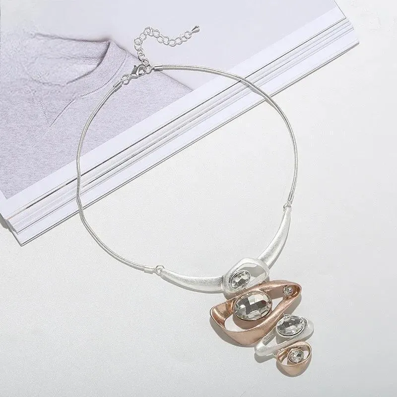 New In Geometric Vintage Necklace Chains On the Neck Pendants for Women's