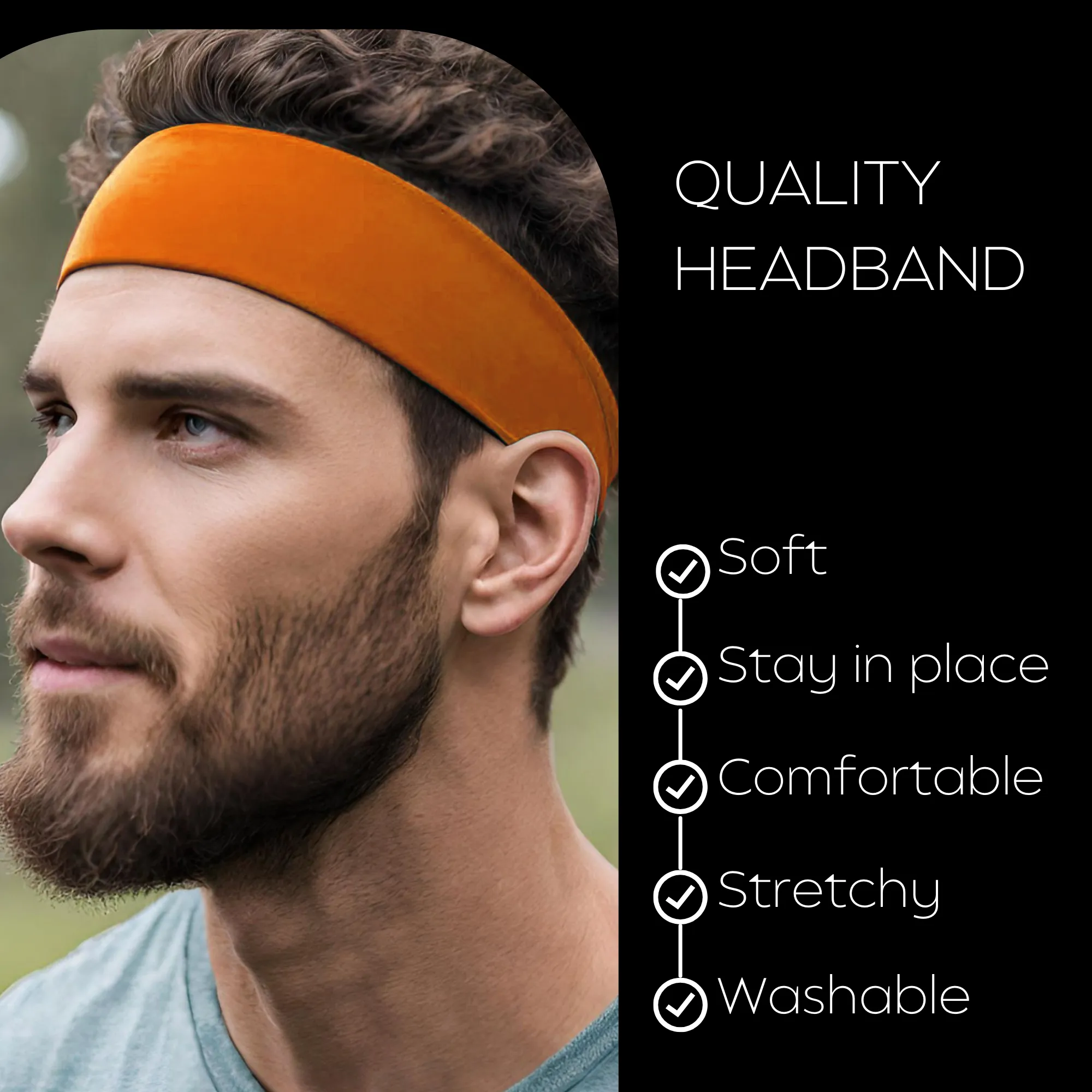 Orange Cotton Headband
