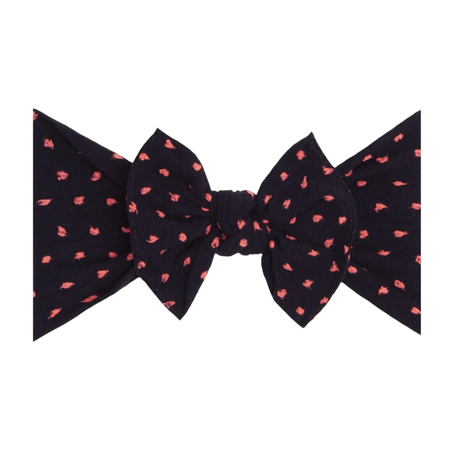 PATTERNED SHABBY KNOT: black / neon dot