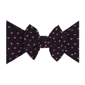 PATTERNED SHABBY KNOT: black / neon dot