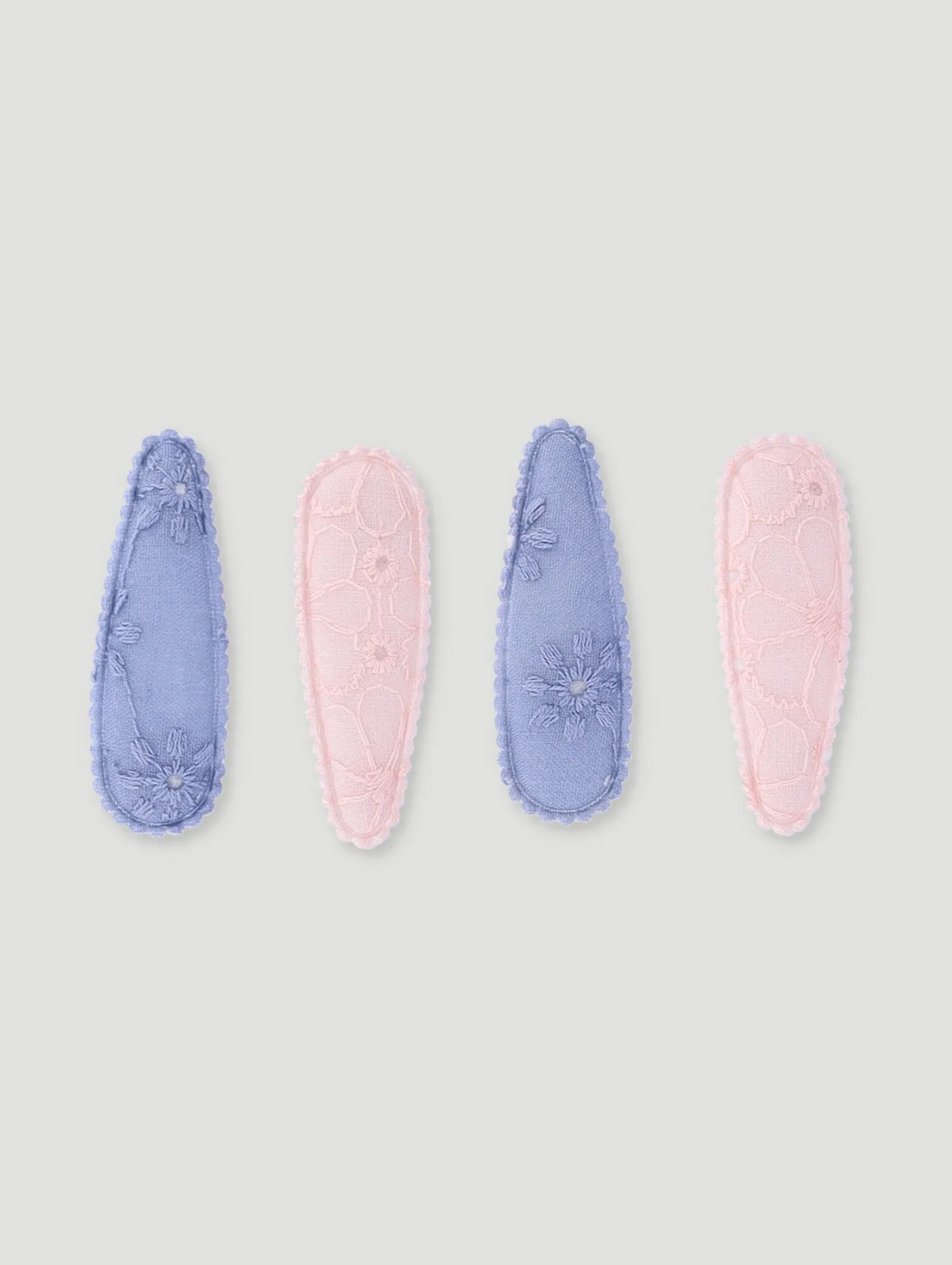 Pink & Blue Pack of 4 Clips