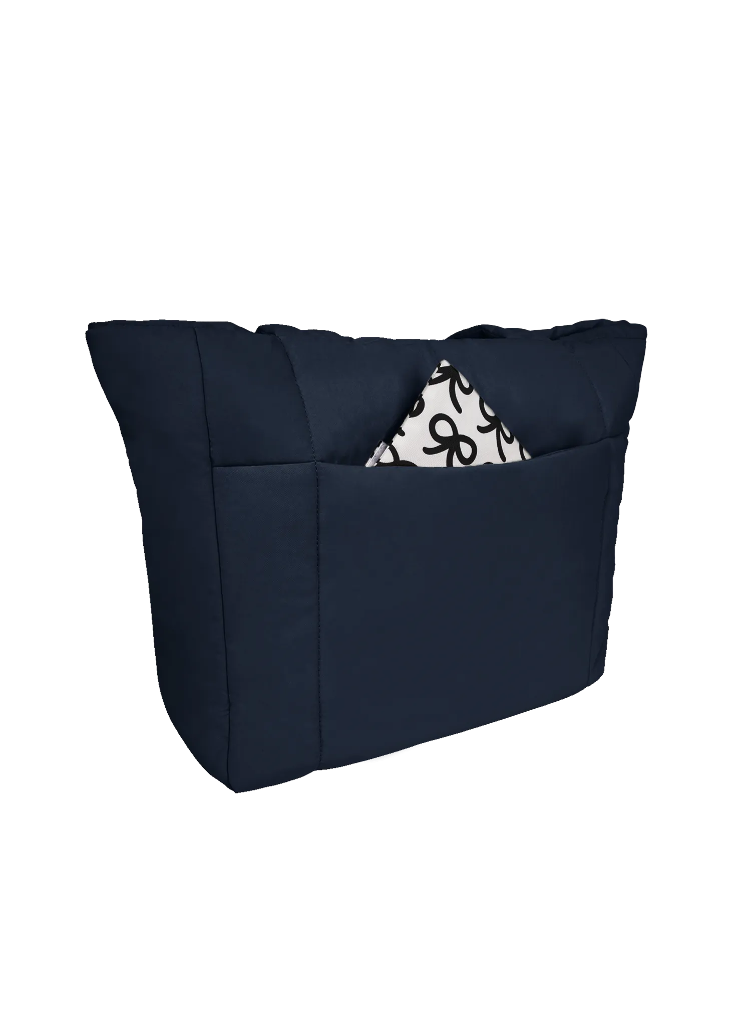 Puffer Shopper (Gloss Navy)