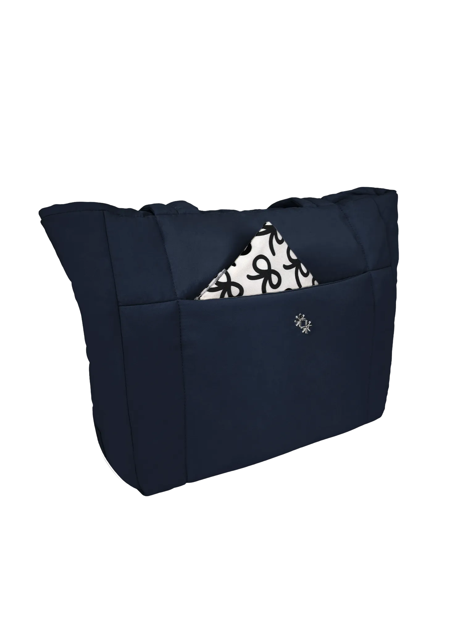 Puffer Shopper (Gloss Navy)