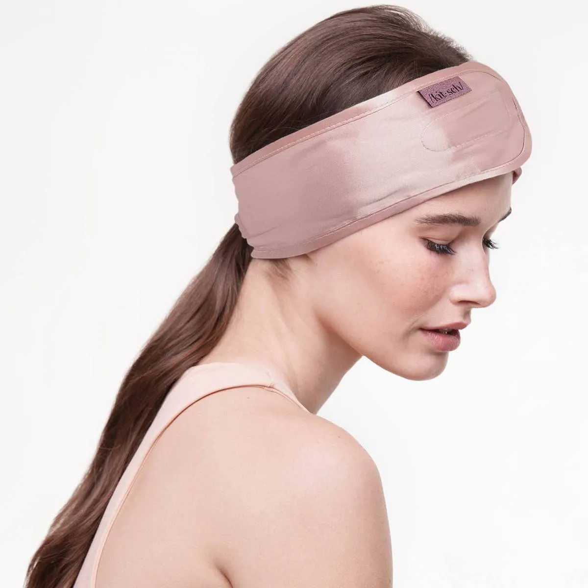Satin Sleep Headband - Blush