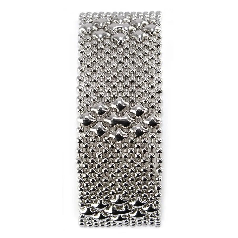 SG Liquid Metal TB34-N Chrome Finish Bracelet by Sergio Gutierrez