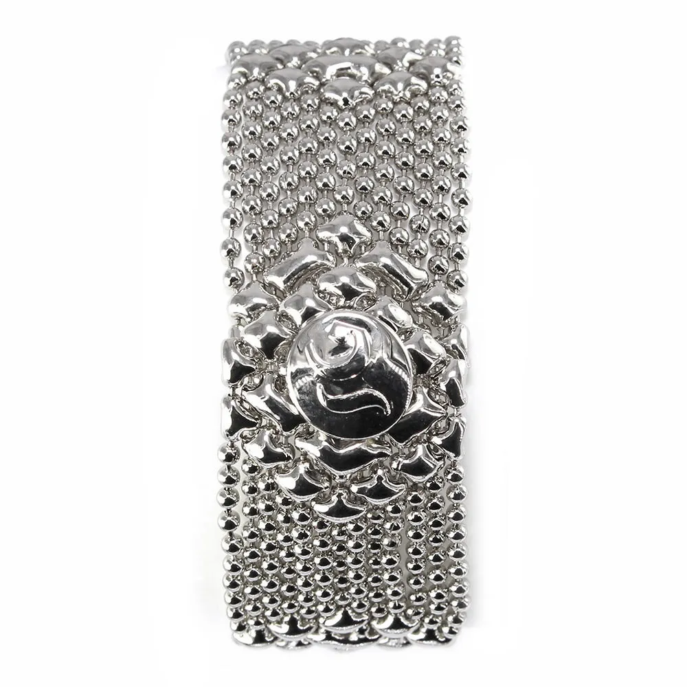 SG Liquid Metal TB34-N Chrome Finish Bracelet by Sergio Gutierrez