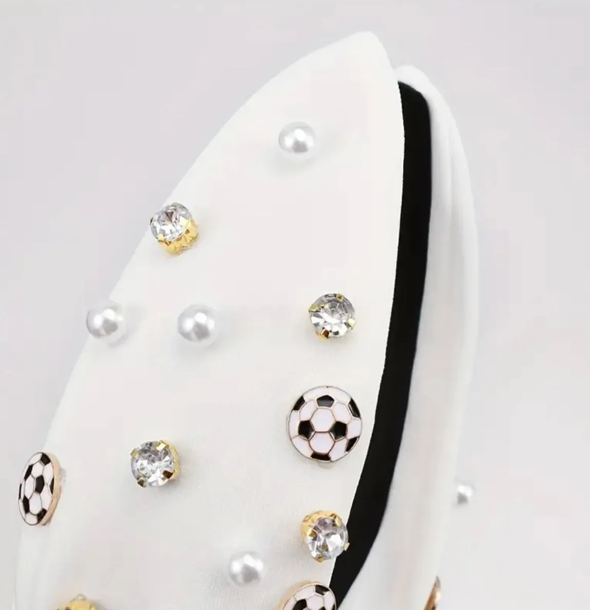 Soccer Beaded Headband