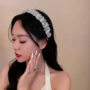 Sparkling Rhinestone Embellished Velvet Headbands