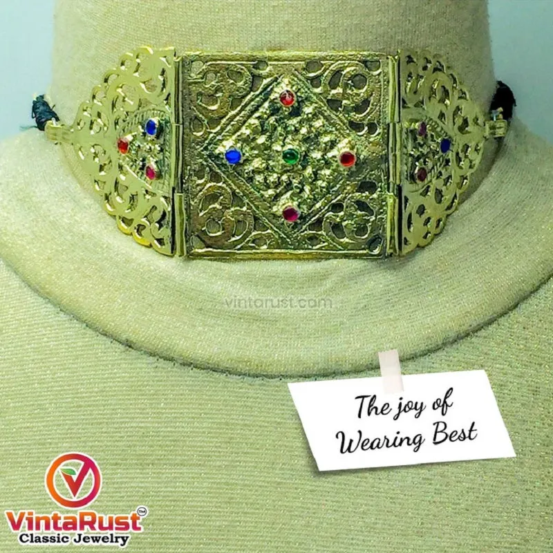 Statement Vintage Style Choker Necklace