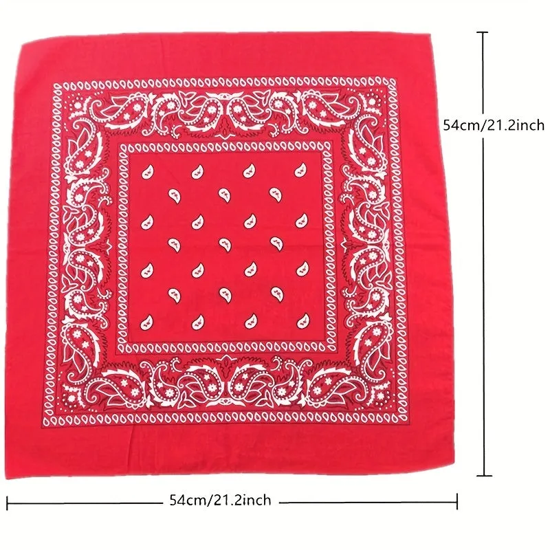 Stylish 5334cm Paisley Bandana Perfect Gift with Quickdry Design