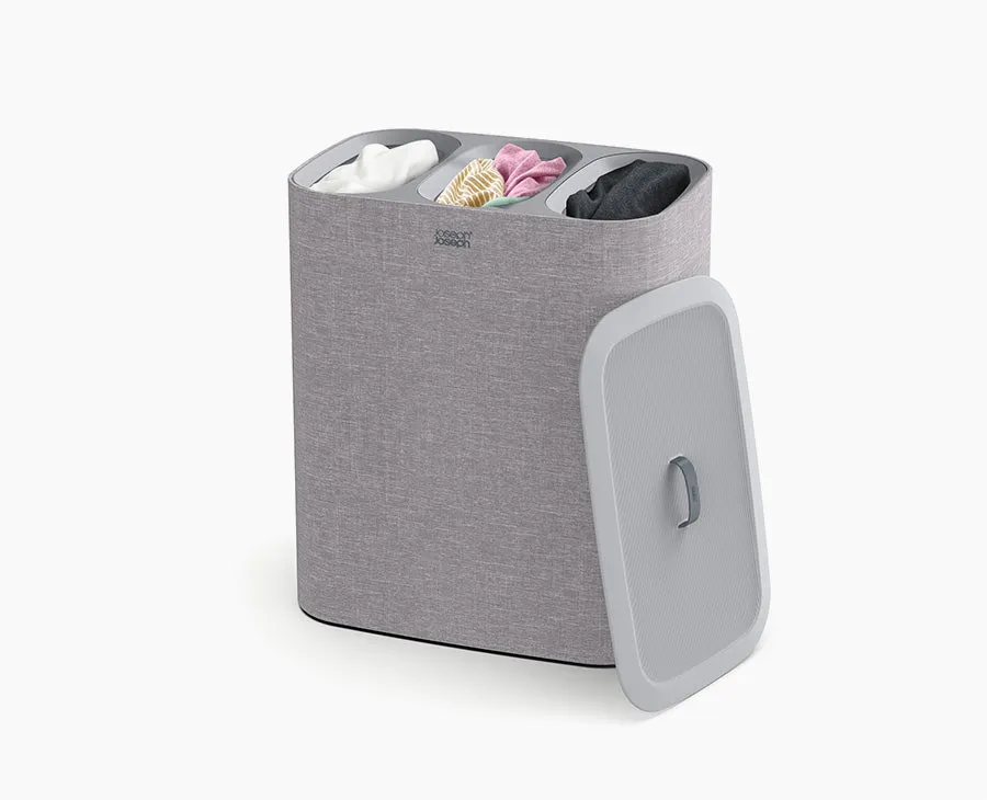 Tota Trio 90L Grey Laundry Separation Basket