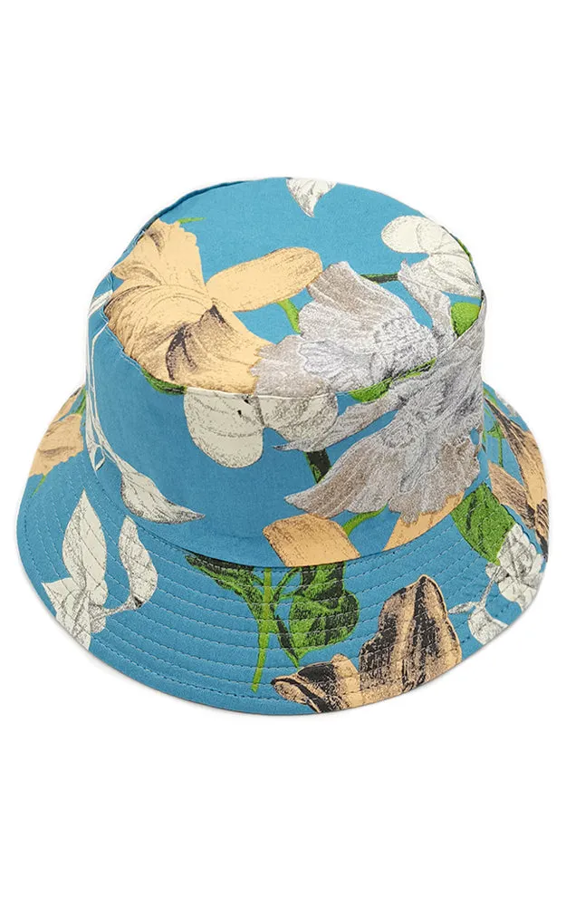 WHU210110 Reversible Floral Print Cotton Bucket Hat