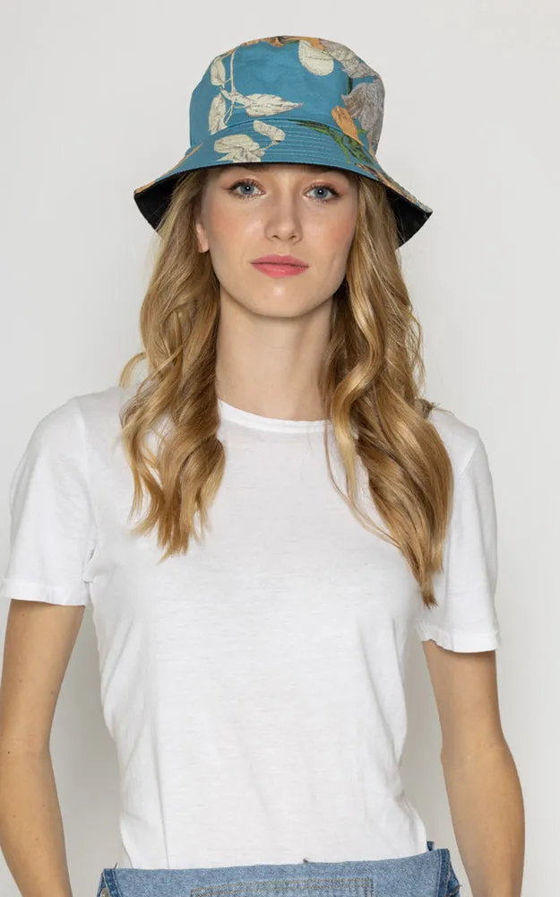 WHU210110 Reversible Floral Print Cotton Bucket Hat