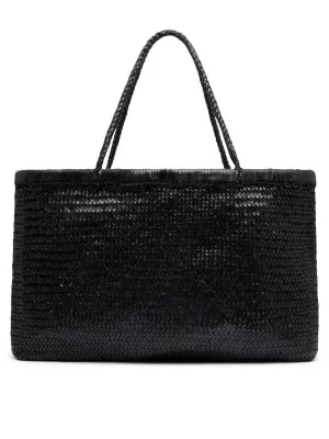 Wide Bagu Woven Tote