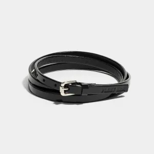 WRAP AROUND CHOKER PATENT BLACK