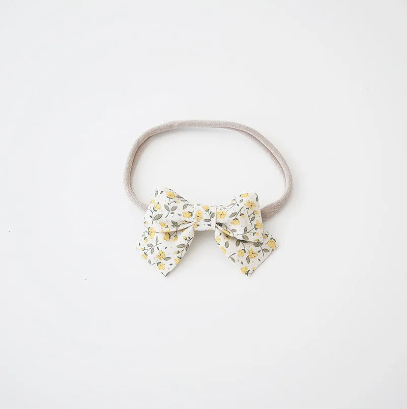 Yellow Petite Fleur | Petite Sailor Bow